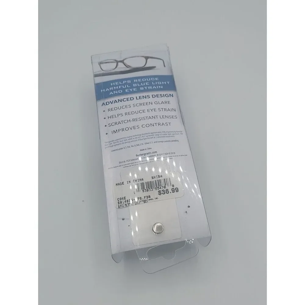 NEW + 2.75 Foster Grant E-Readers Reading Glasses Blue Light Hot Pink